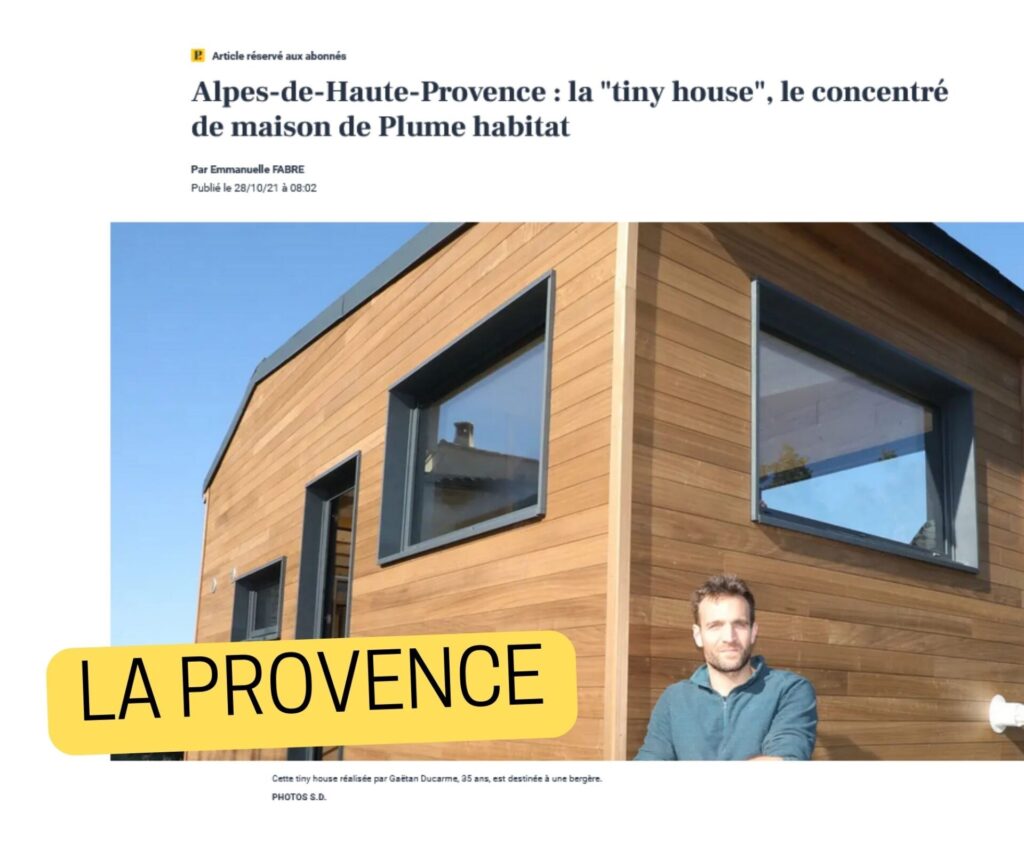 article de journal de la provence sur l'entreprise plume