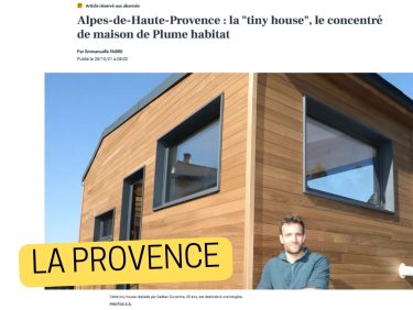 onglet article la provence plume tiny house